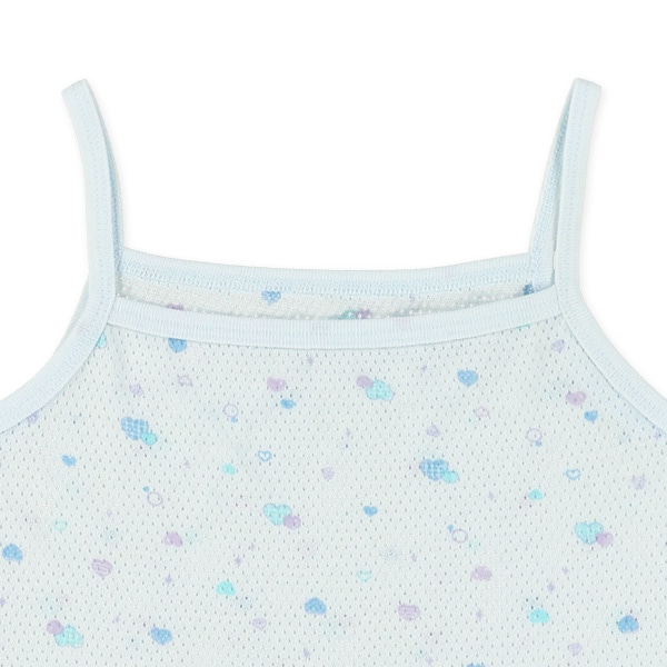 DRYWRAP）3枚組メッシュキャミソール肌着（ゆめかわ・ハート・ピスネーム）