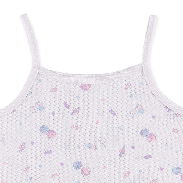 DRYWRAP）3枚組メッシュキャミソール肌着（ゆめかわ・デザート）