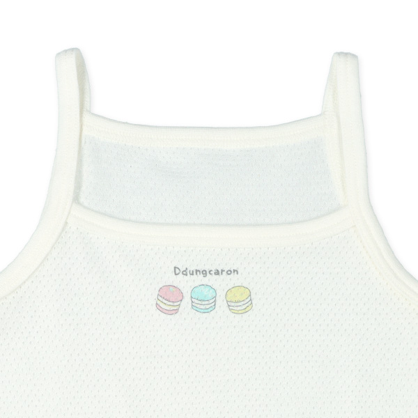 3枚組メッシュキャミソール肌着（マカロン・ドーナツ）