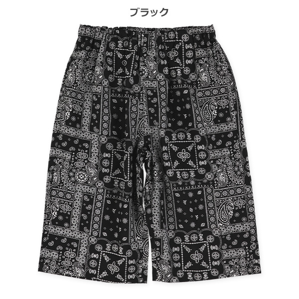 ペイズリー柄ハーフパンツ