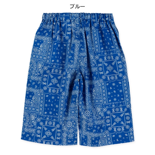 ペイズリー柄ハーフパンツ