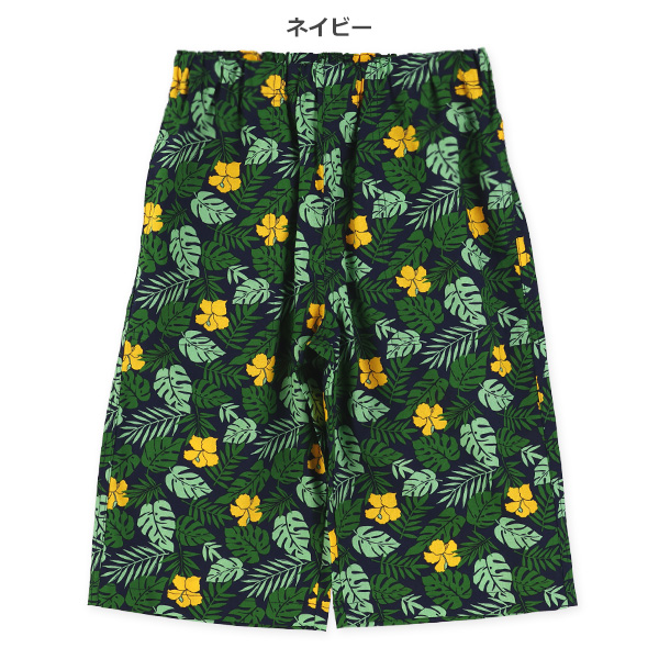 ボタニカル柄ハーフパンツ