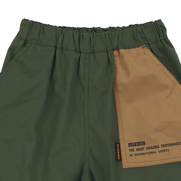 配色ポケットハーフパンツ