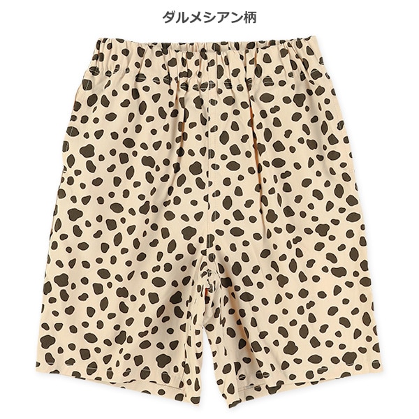 ツイルアニマル総柄ハーフパンツ