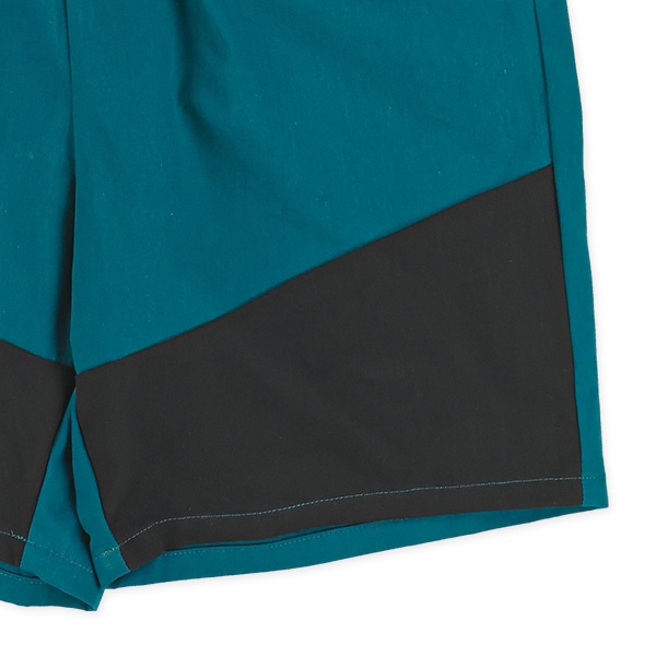 ツイル配色裾切り替えハーフパンツ