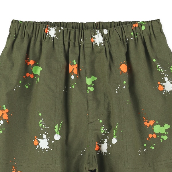 ペイント総柄ハーフパンツ