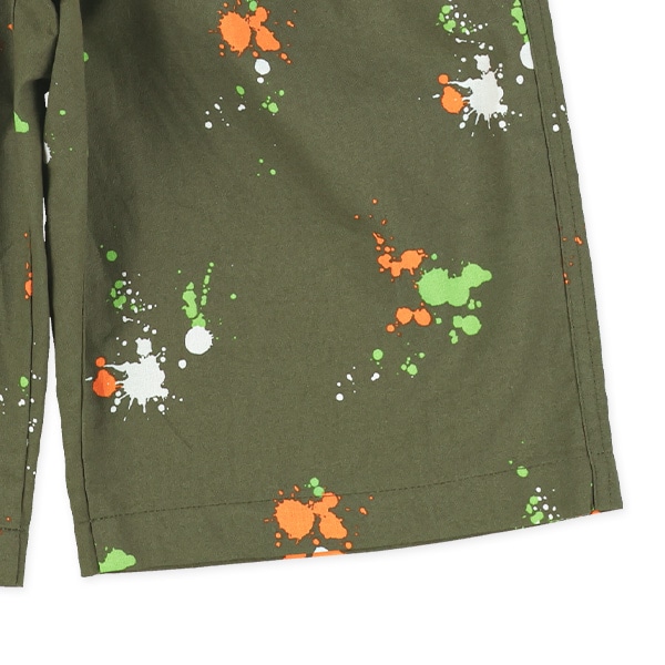 ペイント総柄ハーフパンツ