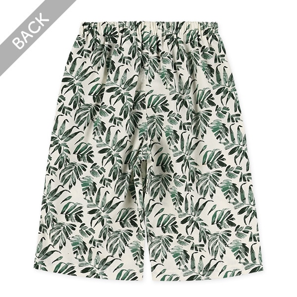 ボタニカル総柄ハーフパンツ