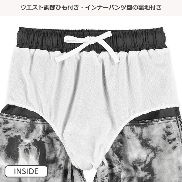 タイダイ柄サーフパンツ