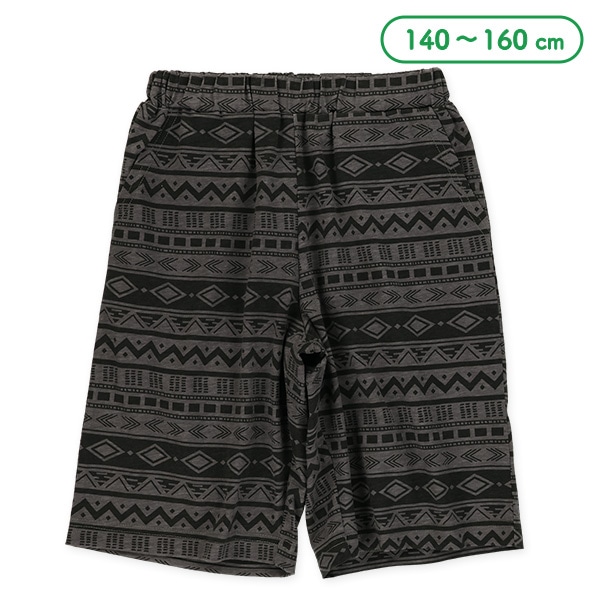 エスニックボーダー柄ハーフパンツ