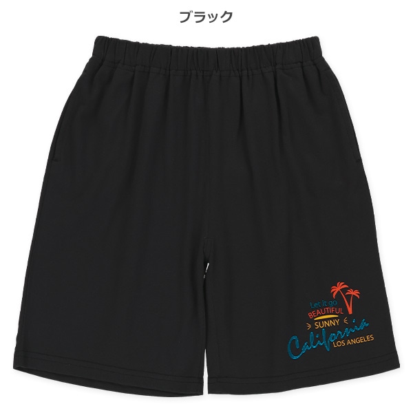 天竺リゾート柄ハーフパンツ