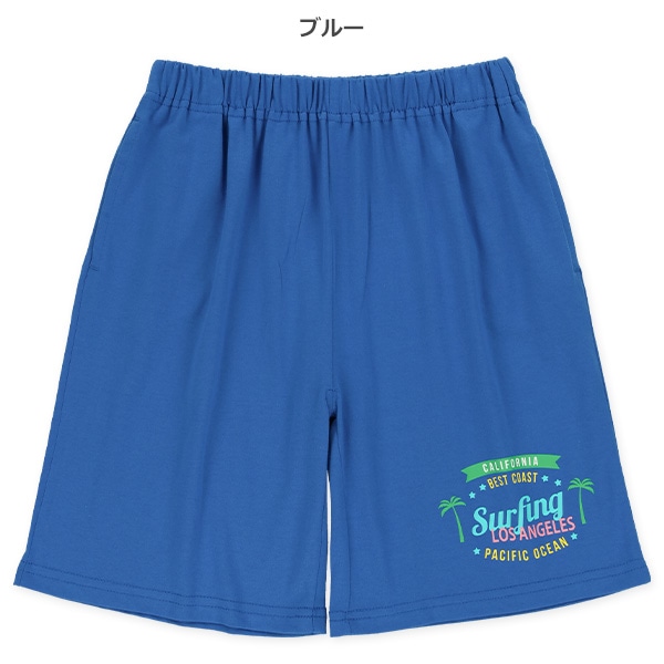 天竺リゾート柄ハーフパンツ