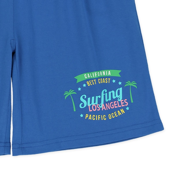 天竺リゾート柄ハーフパンツ