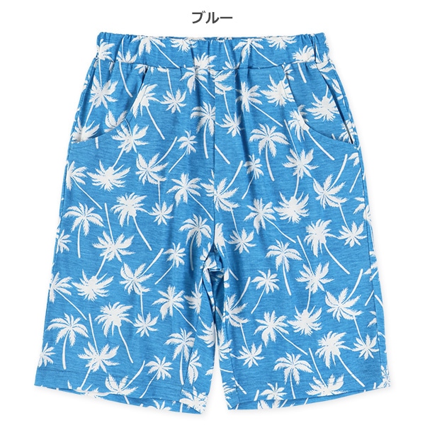 ヤシの木柄ハーフパンツ