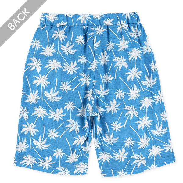ヤシの木柄ハーフパンツ