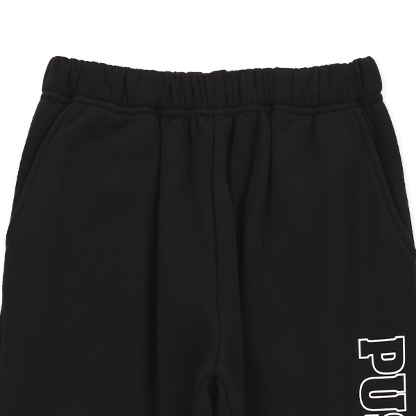 裏起毛ひざ切り替えパンツ