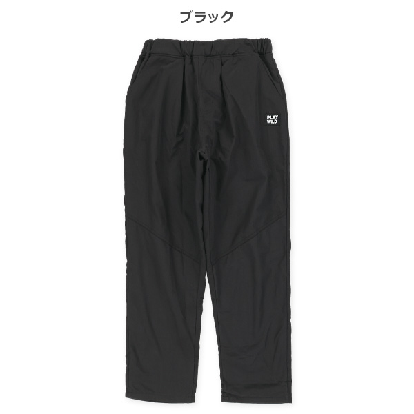裏フリースワッペン付きパンツ
