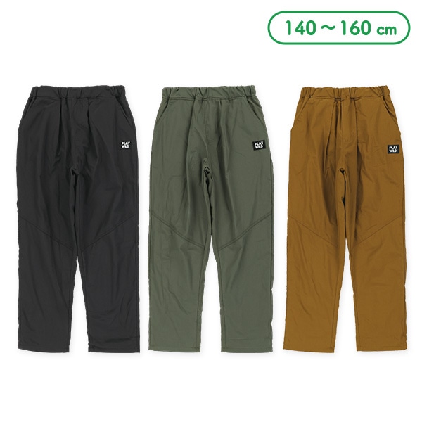 裏フリースワッペン付きパンツ