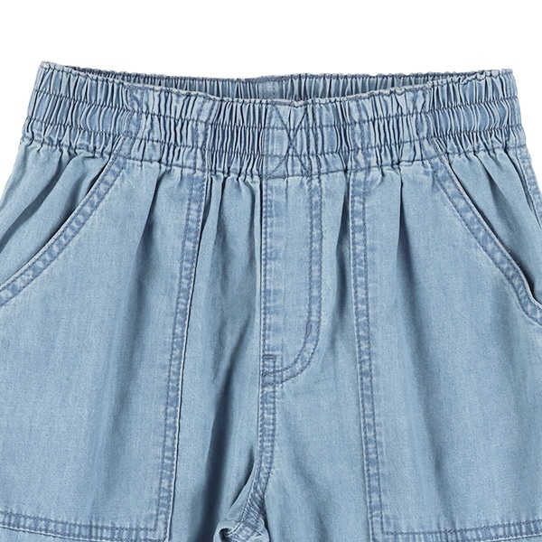 デニムハリポケットハーフパンツ