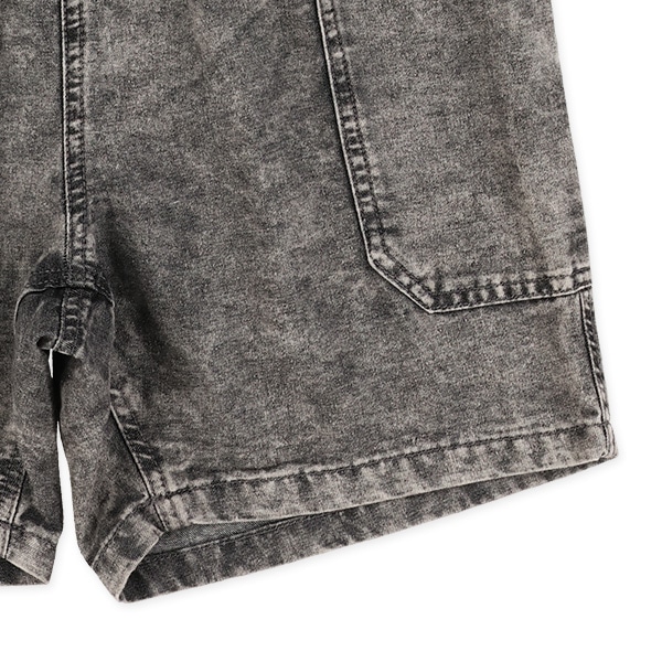 デニムサイドポケットハーフパンツ