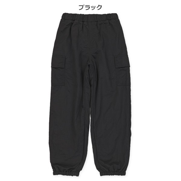 ナイロン裏フリースカーゴパンツ