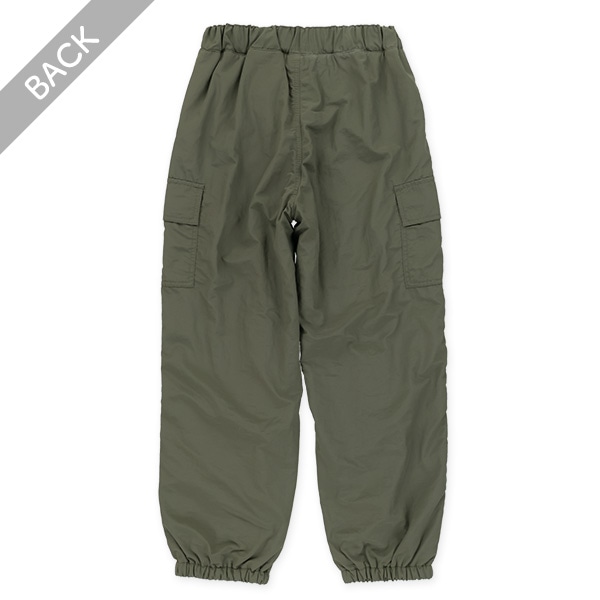 ナイロン裏フリースカーゴパンツ
