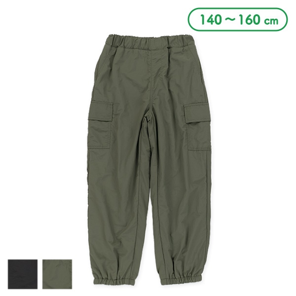 ナイロン裏フリースカーゴパンツ