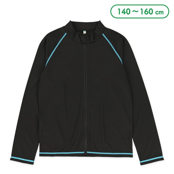 無地ラインラッシュガード