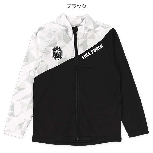 幾何学柄切り替えラッシュガード