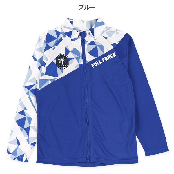 幾何学柄切り替えラッシュガード