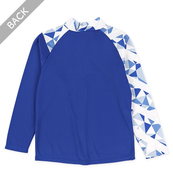 幾何学柄切り替えラッシュガード