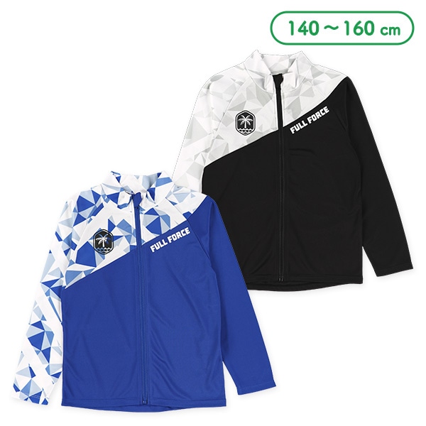 幾何学柄切り替えラッシュガード