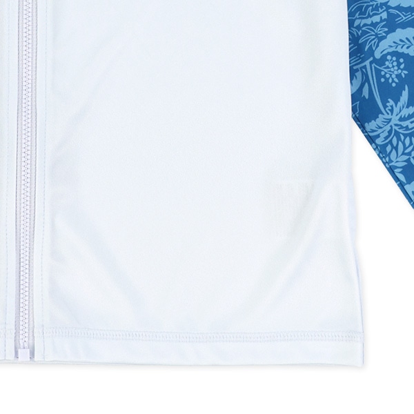 袖アロハ柄ラッシュガード