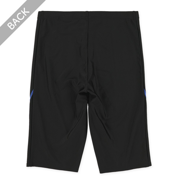 ストレッチ学童ロング丈裾ラインスイムパンツ