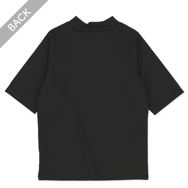 胸ロゴワンポイント半袖ラッシュガード