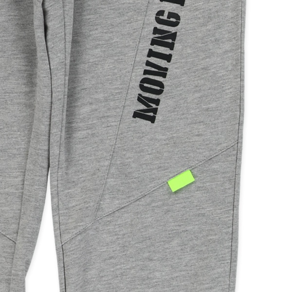 ミニ裏毛切り替えロゴパンツ