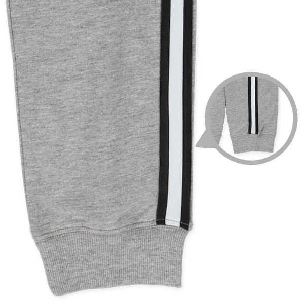 ミニ裏毛サイドラインロングパンツ