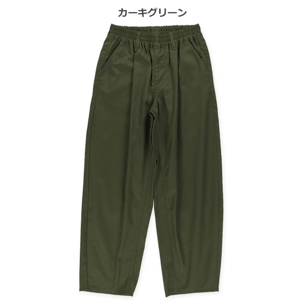 タックワイドロングパンツ（ブラック・ベージュ・カーキグリーン）