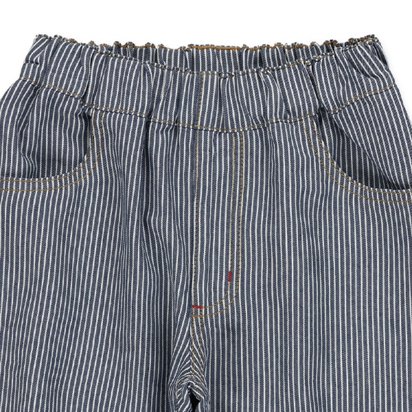 6分丈デニムヒッコリーパンツ