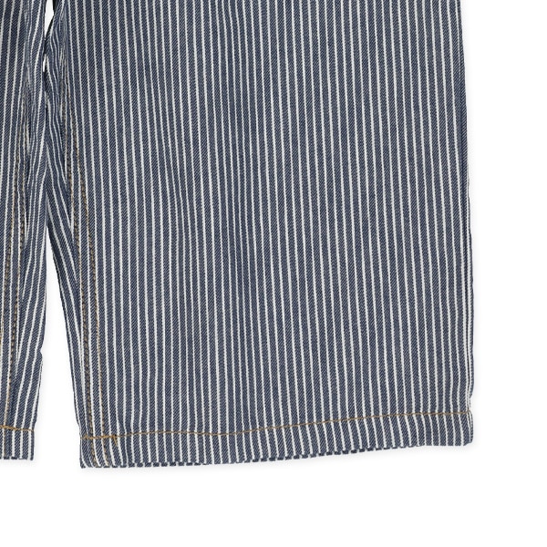 6分丈デニムヒッコリーパンツ