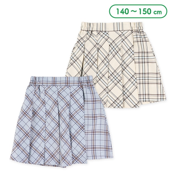 チェックプリーツスカート
