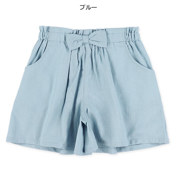 麻レーヨンキュロットパンツ