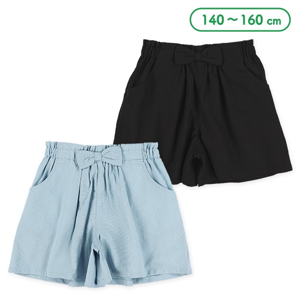 麻レーヨンキュロットパンツ