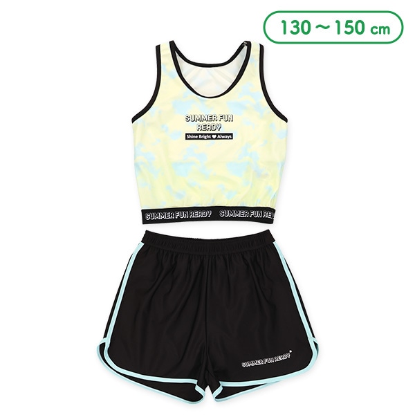 ロゴプリントセパレート水着