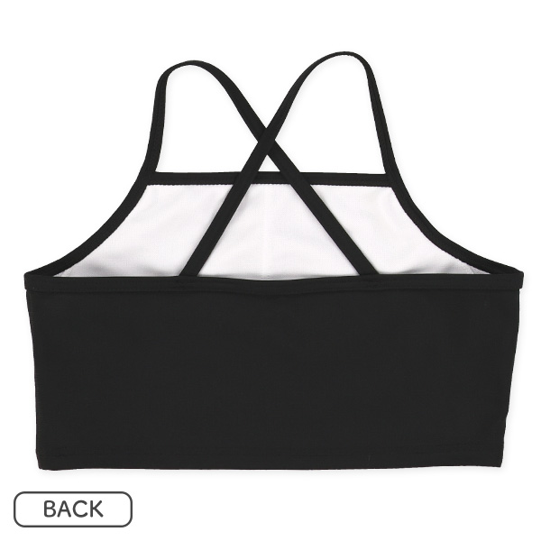 ロゴ半袖ラッシュガード&キャミセパレート水着