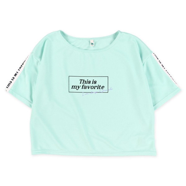 ロゴ半袖ラッシュガード&キャミセパレート水着