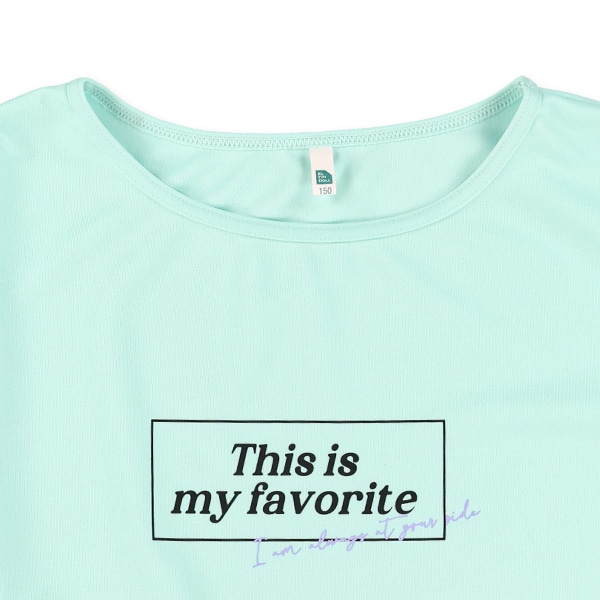 ロゴ半袖ラッシュガード&キャミセパレート水着