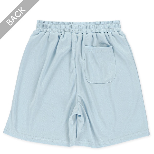 ポリエステルメッシュ裾ロゴショートパンツ