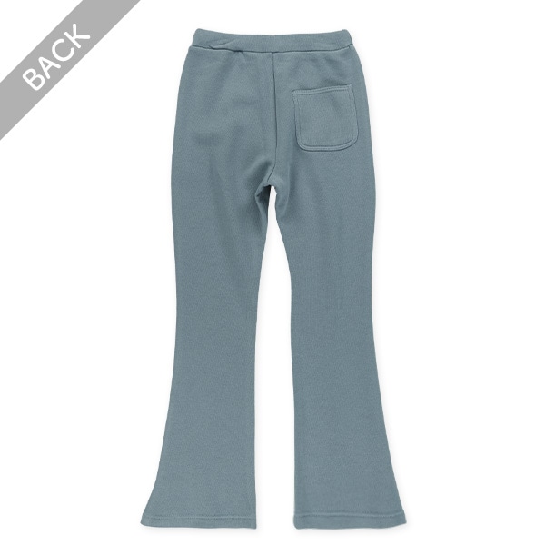 裏起毛パイピングフレアパンツ