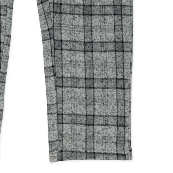 裏起毛ニットソーチェック柄テーパードパンツ | 西松屋オンラインストア